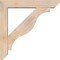 Ekena Millwork Funston Slat Smooth Bracket w/ Offset Brace, Douglas Fir, 5 1/2"W x 28"D x 28"H BKT0604X28X28FST06SDF - alternate 3